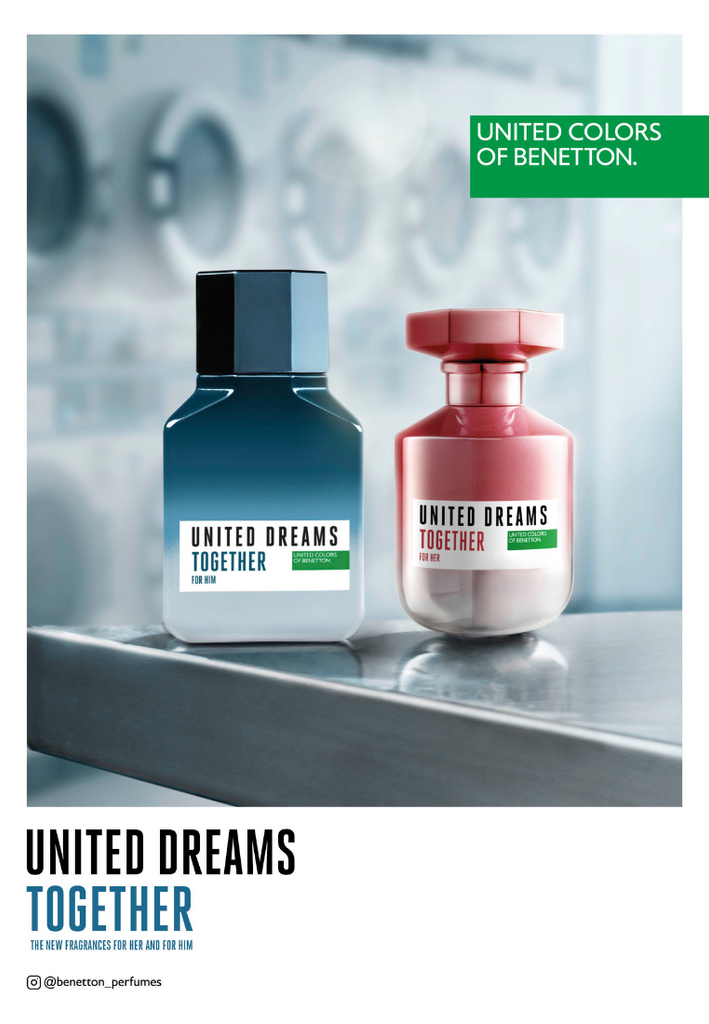 Benetton United Dreams Together For Him EDT Men FRESH Fresh